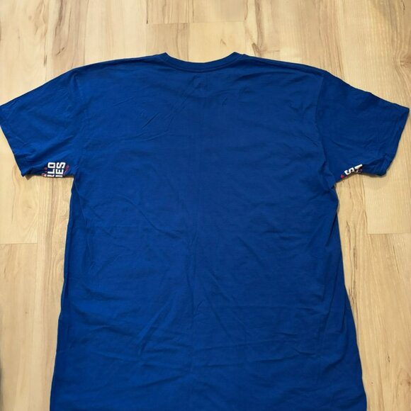 Chicago Cubs 2016 World Series Champions T-Shirt XL Hands High Blue Mens Tee - Picture 4 of 6